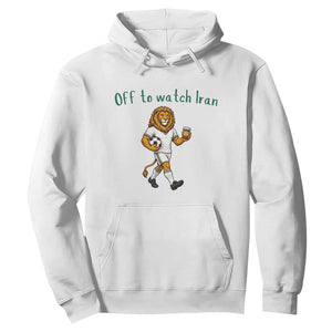 Funny Persian Lion Soccer Fan Gift Hoodie Off To Watch Iran
