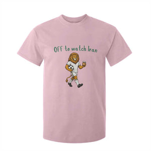 Funny Persian Lion Soccer Fan Gift T Shirt For Kid Off To Watch Iran