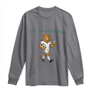Funny Persian Lion Soccer Fan Gift Long Sleeve Shirt Off To Watch Iran