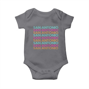 Vintage San Antonio Hoops Pride Baby Onesie Retro Basketball Fan