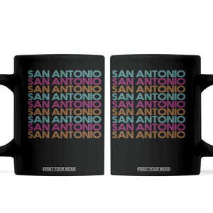 Vintage San Antonio Hoops Pride Coffee Mug Retro Basketball Fan