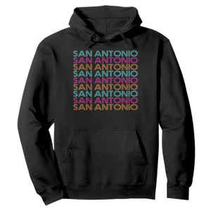 Vintage San Antonio Hoops Pride Hoodie Retro Basketball Fan