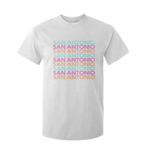 Vintage San Antonio Hoops Pride T Shirt For Kid Retro Basketball Fan