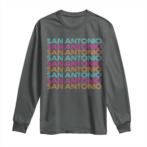 Vintage San Antonio Hoops Pride Long Sleeve Shirt Retro Basketball Fan