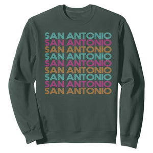Vintage San Antonio Hoops Pride Sweatshirt Retro Basketball Fan