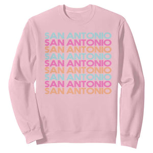 Vintage San Antonio Hoops Pride Sweatshirt Retro Basketball Fan