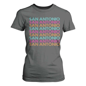 Vintage San Antonio Hoops Pride T Shirt For Women Retro Basketball Fan