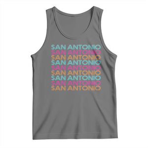 Vintage San Antonio Hoops Pride Tank Top Retro Basketball Fan