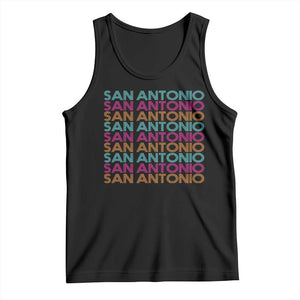 Vintage San Antonio Hoops Pride Tank Top Retro Basketball Fan
