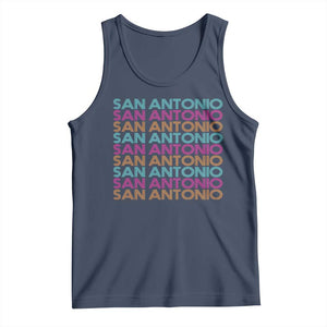 Vintage San Antonio Hoops Pride Tank Top Retro Basketball Fan