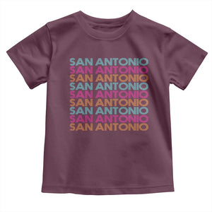 Vintage San Antonio Hoops Pride Toddler T Shirt Retro Basketball Fan