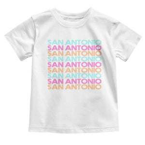 Vintage San Antonio Hoops Pride Toddler T Shirt Retro Basketball Fan