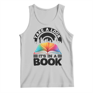 Take A Look It Is In A Book Tank Top Reading Retro Rainbow Vintage TS12 Ash Print Your Wear