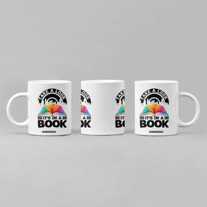 Take A Look It Is In A Book Coffee Mug Reading Retro Rainbow Vintage TS12 Print Your Wear
