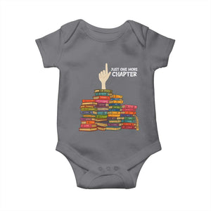 Just One More Chapter Baby Onesie Funny Book Lover TS12 Charcoal Print Your Wear