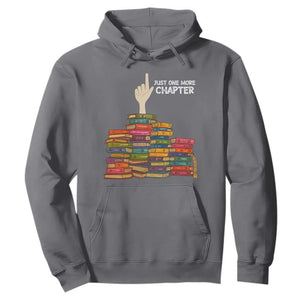 Just One More Chapter Hoodie Funny Book Lover TS12 Charcoal Print Your Wear