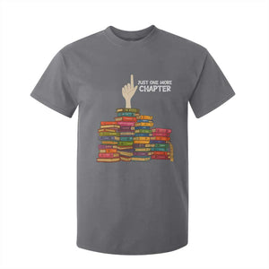 Just One More Chapter T Shirt For Kid Funny Book Lover TS12 Charcoal Print Your Wear