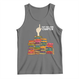 Just One More Chapter Tank Top Funny Book Lover TS12 Black Heather Print Your Wear