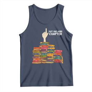 Just One More Chapter Tank Top Funny Book Lover TS12 Navy Print Your Wear