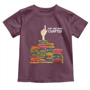 Just One More Chapter Toddler T Shirt Funny Book Lover TS12 Maroon Print Your Wear