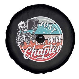 Just One More Chapter Spare Tire Cover Funny Skeleton Reading Book TS12 Print Your Wear