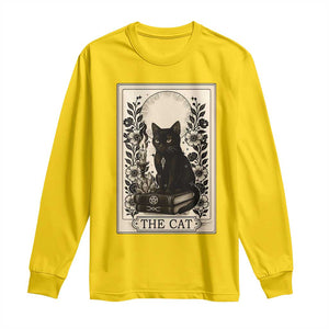 Funny The Cat Book Long Sleeve Shirt Kitty Lover Tarot Card TS12 Daisy Print Your Wear