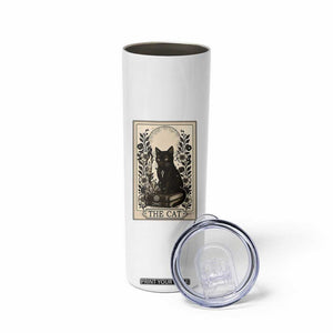 Funny The Cat Book Skinny Tumbler Kitty Lover Tarot Card TS12 Print Your Wear