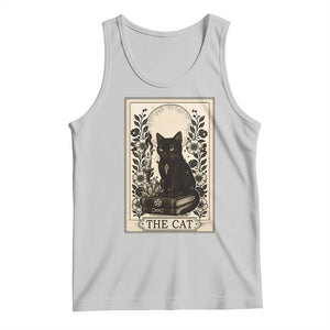 Funny The Cat Book Tank Top Kitty Lover Tarot Card TS12 Ash Print Your Wear