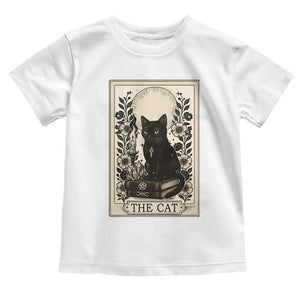 Funny The Cat Book Toddler T Shirt Kitty Lover Tarot Card TS12 White Print Your Wear
