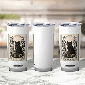 Funny The Cat Book Tumbler Cup Kitty Lover Tarot Card TS12 Print Your Wear