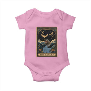 Funny The Reader Tarot Card Baby Onesie Girl Reading Fantasy Book TS12 Light Pink Print Your Wear