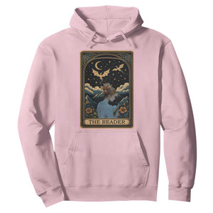 Funny The Reader Tarot Card Hoodie Girl Reading Fantasy Book TS12 Light Pink Print Your Wear