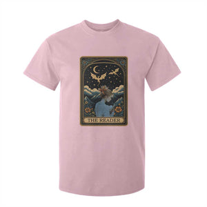 Funny The Reader Tarot Card T Shirt For Kid Girl Reading Fantasy Book TS12 Light Pink Print Your Wear