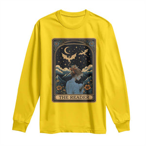 Funny The Reader Tarot Card Long Sleeve Shirt Girl Reading Fantasy Book TS12 Daisy Print Your Wear