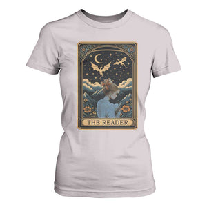Funny The Reader Tarot Card T Shirt For Women Girl Reading Fantasy Book TS12 Ice Gray Print Your Wear