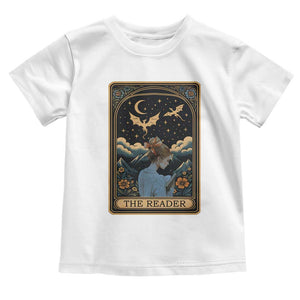 Funny The Reader Tarot Card Toddler T Shirt Girl Reading Fantasy Book TS12 White Print Your Wear