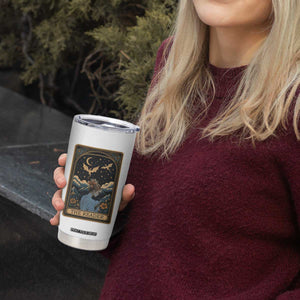 Funny The Reader Tarot Card Tumbler Cup Girl Reading Fantasy Book TS12 Print Your Wear