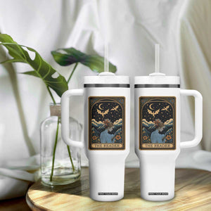 Funny The Reader Tarot Card Tumbler With Handle Girl Reading Fantasy Book TS12 Print Your Wear