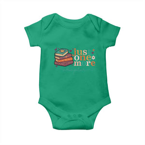 Just One More Chapter Baby Onesie Cute Pastel Bookworm Girl Reader TS12 Irish Green Print Your Wear