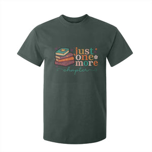 Just One More Chapter T Shirt For Kid Cute Pastel Bookworm Girl Reader TS12 Dark Forest Green Print Your Wear