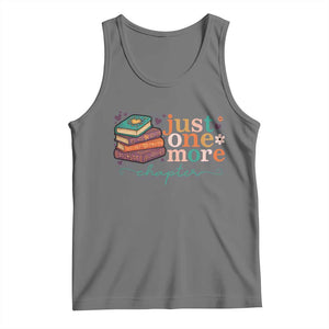 Just One More Chapter Tank Top Cute Pastel Bookworm Girl Reader TS12 Black Heather Print Your Wear