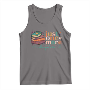 Just One More Chapter Tank Top Cute Pastel Bookworm Girl Reader TS12 Deep Heather Print Your Wear