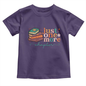 Just One More Chapter Toddler T Shirt Cute Pastel Bookworm Girl Reader TS12 Purple Print Your Wear