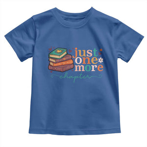 Just One More Chapter Toddler T Shirt Cute Pastel Bookworm Girl Reader TS12 Royal Blue Print Your Wear