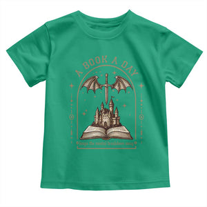 Fantasy Book Lover Toddler T Shirt A Book A Day Keeps The Mental Breakdown Away TS12 Irish Green Print Your Wear