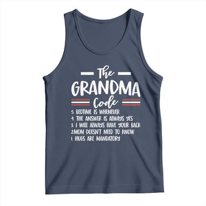 The Grandma Code Tank Top Humorous Grandmother Rules Graphic