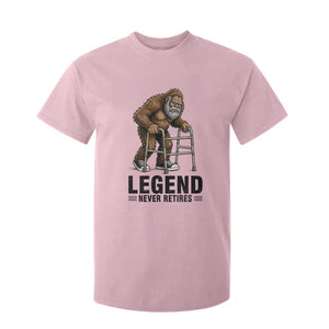 Funny Old Bigfoot Retirement Gift T Shirt For Kid Legend Never Retires