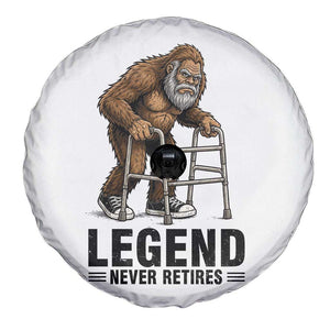 Funny Old Bigfoot Retirement Gift Spare Tire Cover Legend Never Retires