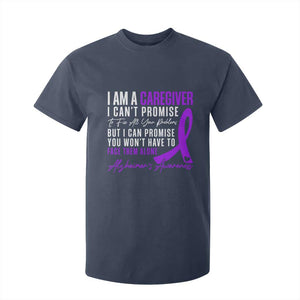 Alzheimer's Caregiver Support T Shirt For Kid Purple Ribbon Hope Graphic