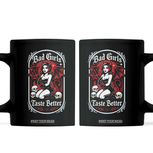 Bad Girls Taste Better Coffee Mug Adult Humor Devil Girl Gift TS12 Black Print Your Wear